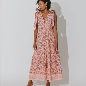 Cleobella Astrid Ankle Dress in Peach